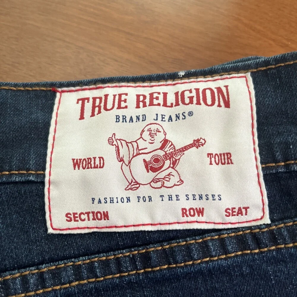 True Religion Geno Relaxed SN Slim Dark Wash 33 33x32